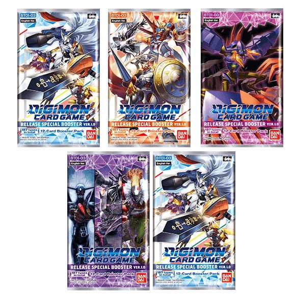 Digimon Card Game BT-01 Booster Packs x 12